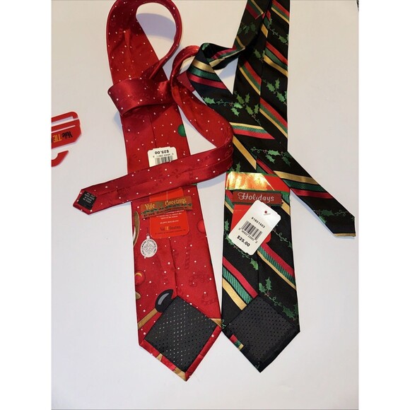 NWT Christmas Silk Ties - Picture 2 of 11